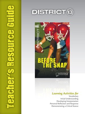 cover image of Before the Snap Teacher's Resource Guide